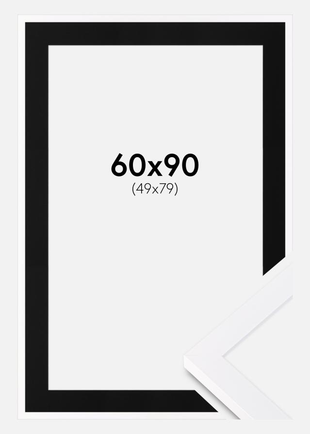 Okvir Selection Bijelo 60x90 cm - Paspartu Crno 50x80 cm