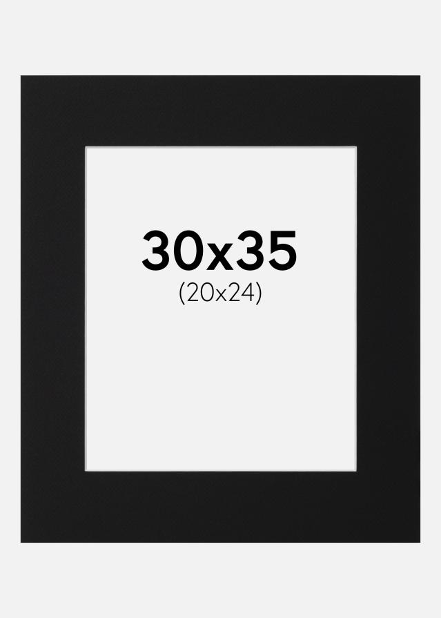 Paspartu Crni Standard (Bijela Jezgra) 30x35 cm (20x24)