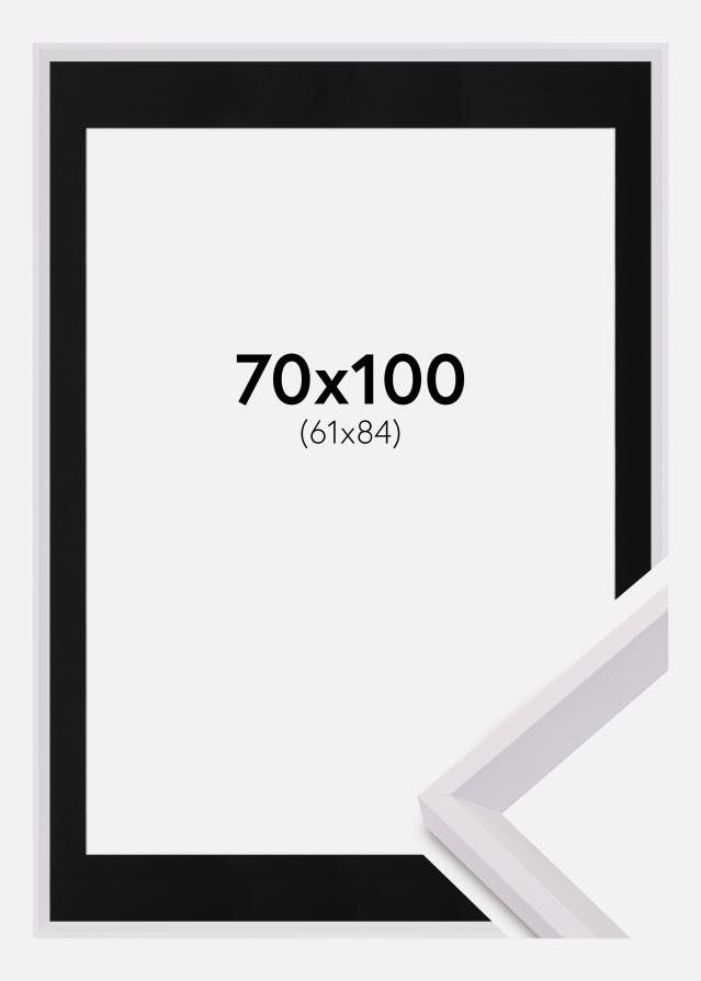 Okvir Globe Bijelo 70x100 cm - Paspartu Crno 62x85 cm