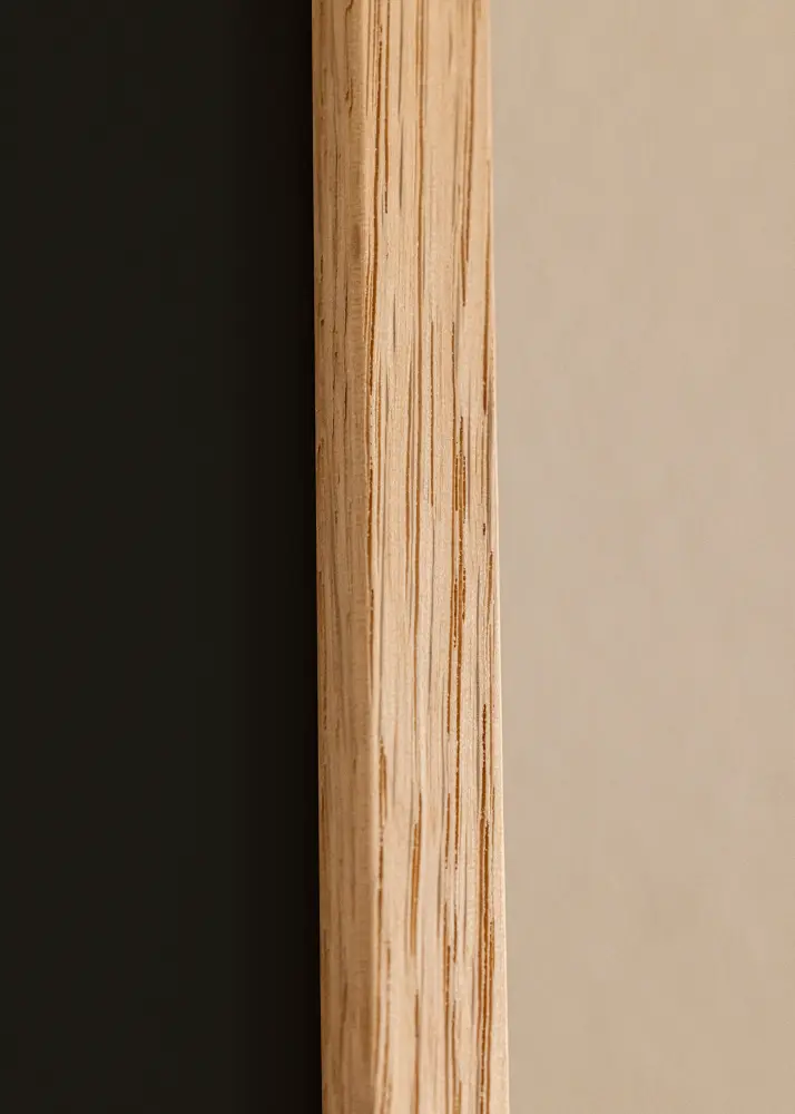 Okvir Oslo Hrast 40x50 cm - Paspartu Crno 27,5x37 cm