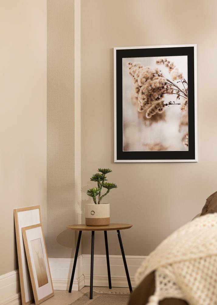 Okvir Trendy Bijelo 20x30 cm - Paspartu Crno 10x20 cm