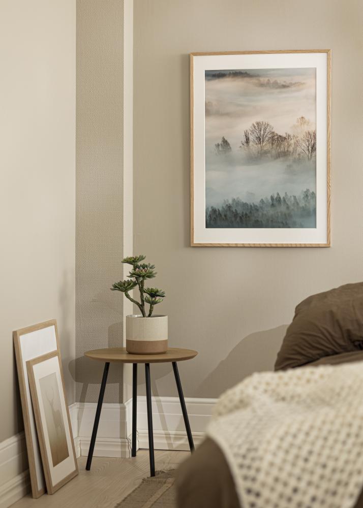 Okvir Oslo Hrast 60x80 cm - Paspartu Bijelo 50x70 cm