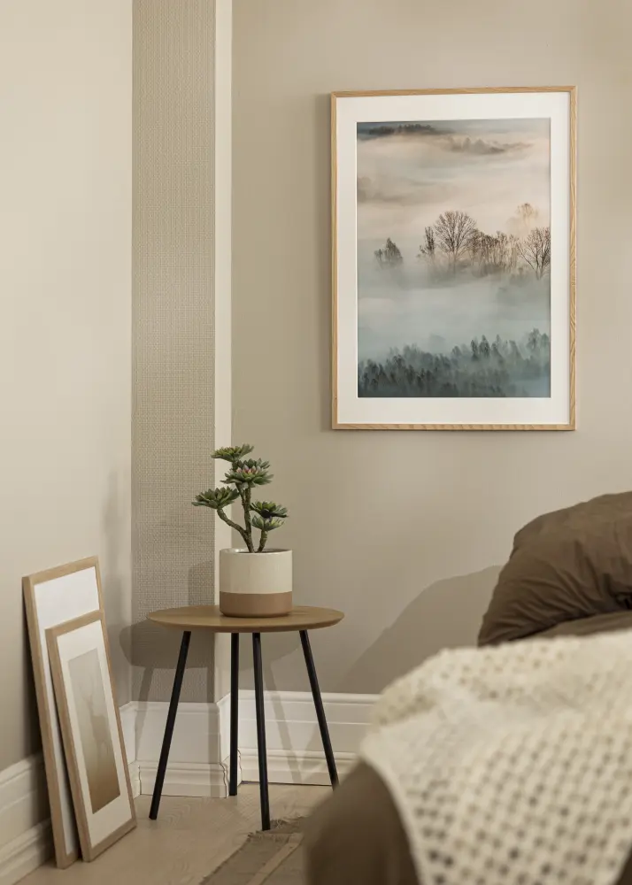Okvir Oslo Hrast 40x50 cm - Paspartu Bijelo 29,7x42 cm (A3)