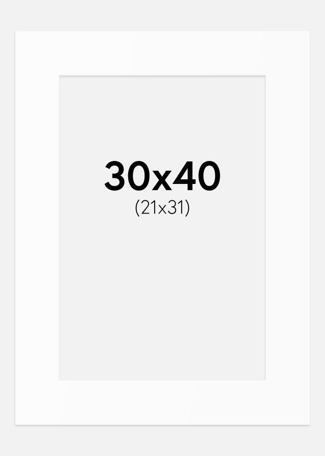 Paspartu Bijeli Standard (Bijela Jezgra) 30x40 cm (21x31)