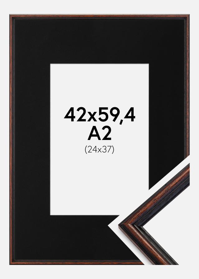 Okvir Horndal Orah 42x59,4 cm (A2) - Paspartu Crno 25x38 cm
