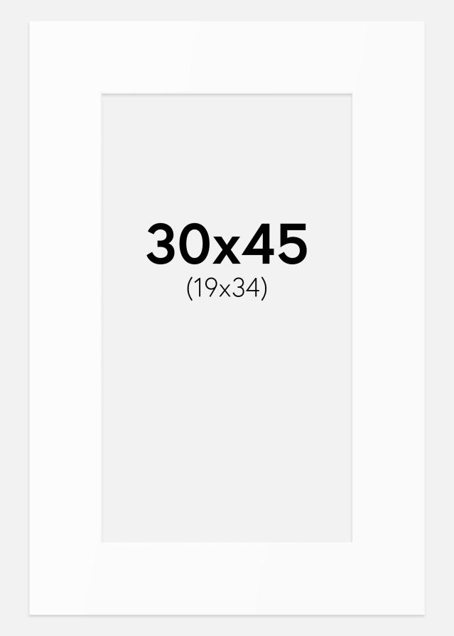 Paspartu Bijeli Standard (Bijela Jezgra) 30x45 cm (19x34)