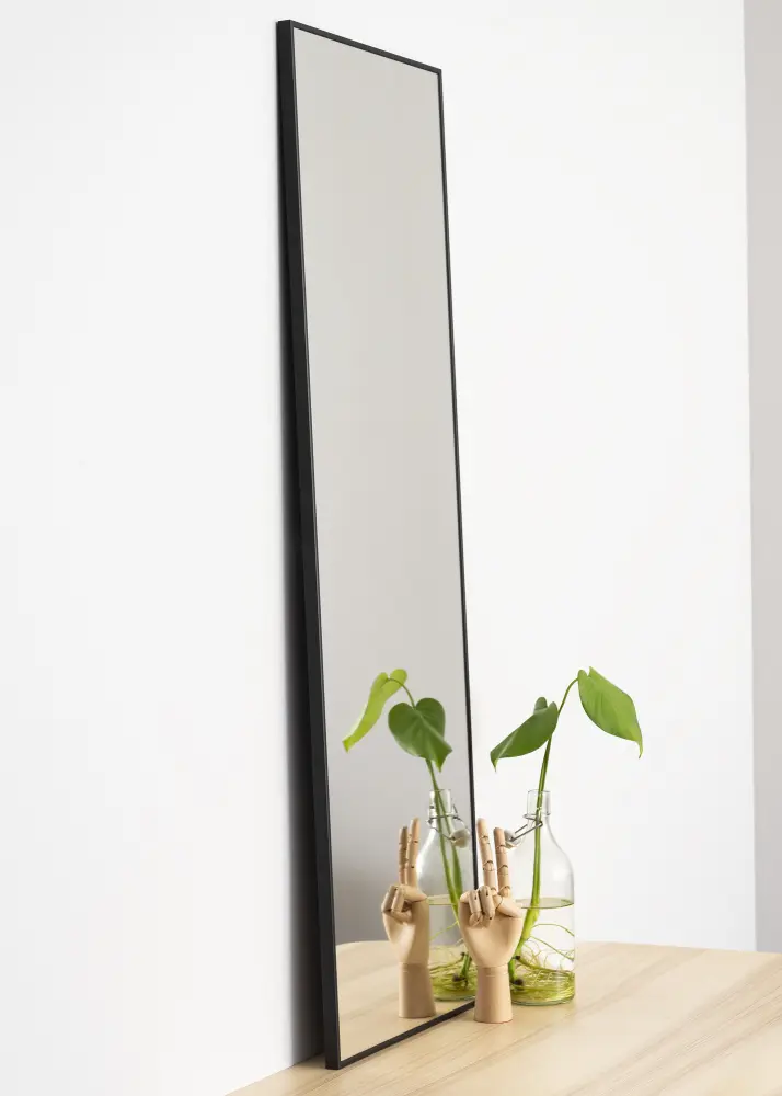 Ogledalo Narrow Crno 41x121 cm