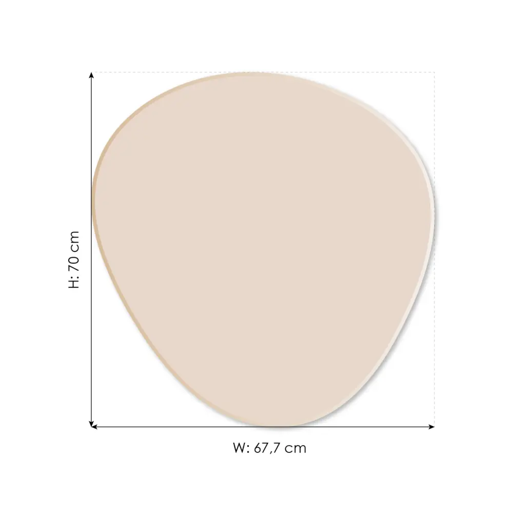 Ogledalo Shape Rose Gold 68x70 cm