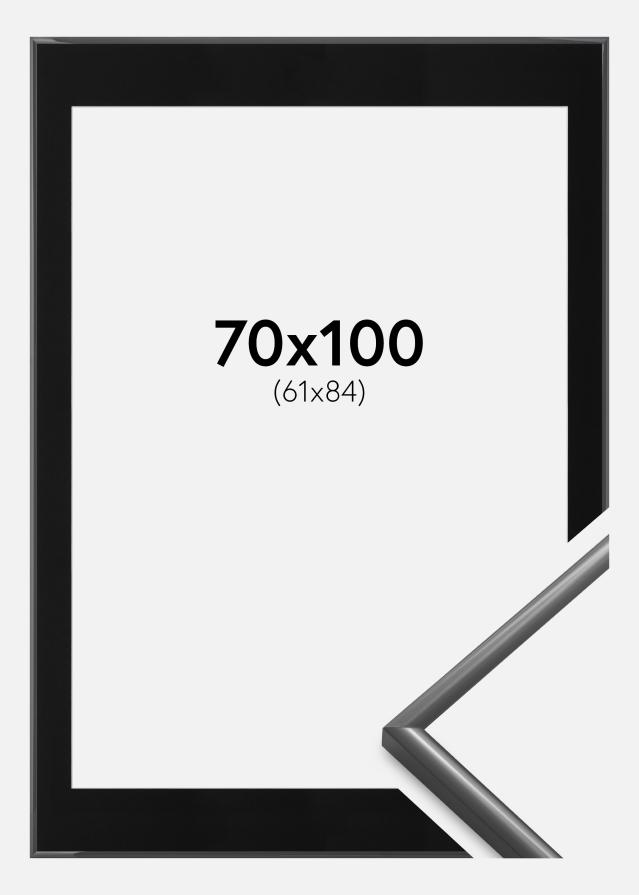 Okvir New Lifestyle Tamno siva 70x100 cm - Paspartu Crno 62x85 cm