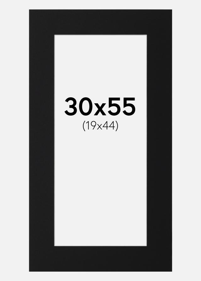 Paspartu Crni Standard (Bijela Jezgra) 30x55 cm (19x44)