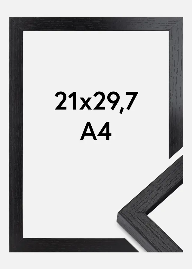 BGA Box okvir Akrilno staklo Crno 21x29,7 cm (A4)