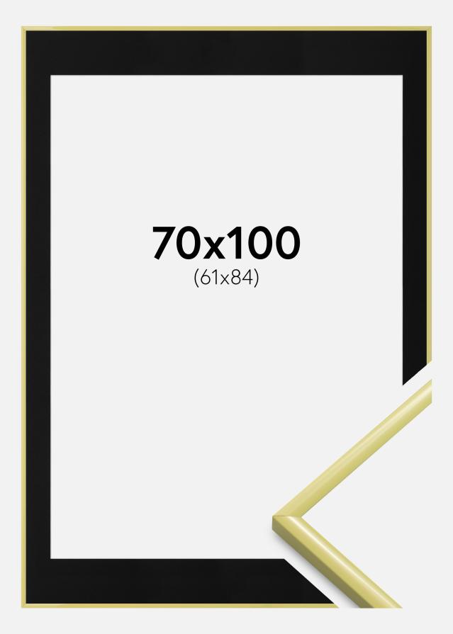 Okvir New Lifestyle Svijetlo žuta 70x100 cm - Paspartu Crno 62x85 cm