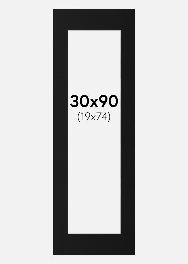 Paspartu Crni Standard (Bijela Jezgra) 30x90 cm (19x74)