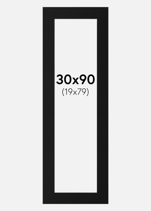 Paspartu Crni Standard (Bijela Jezgra) 30x90 cm (19x79)