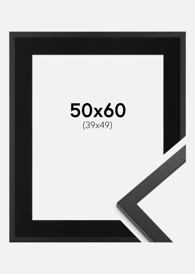 Okvir Trendy Crno 50x60 cm - Paspartu Crno 40x50 cm