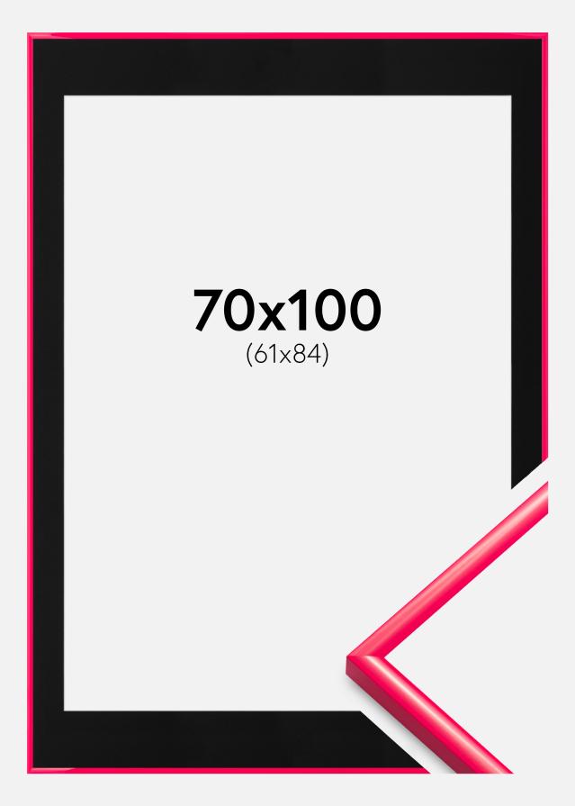 Okvir New Lifestyle Hot Pink 70x100 cm - Paspartu Crno 62x85 cm