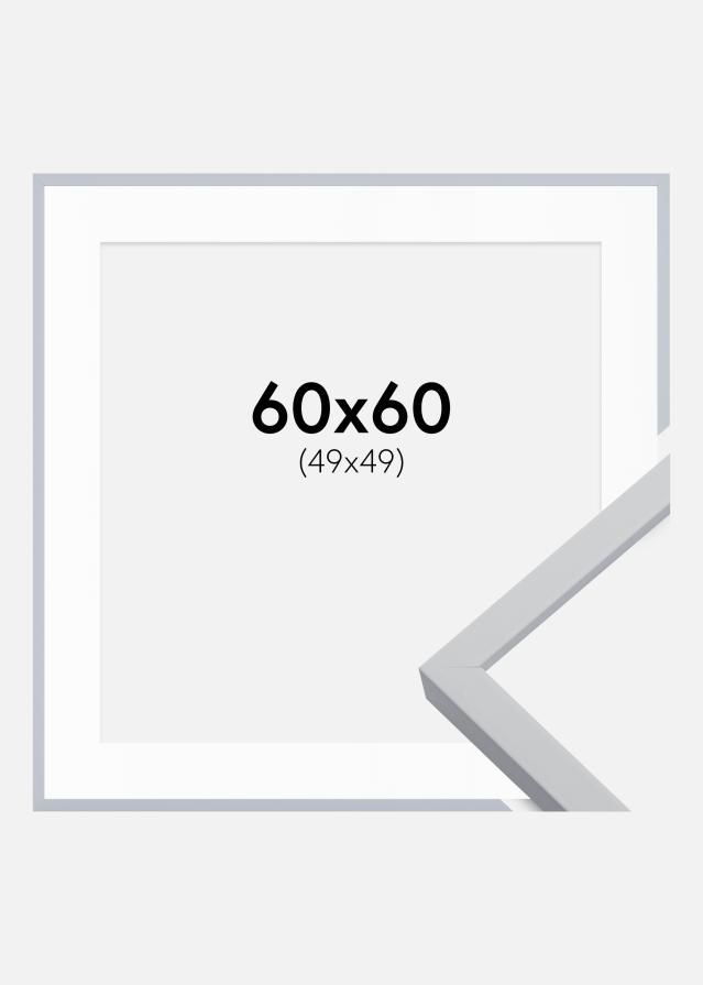 Okvir Oslo Bijelo 60x60 cm - Paspartu Bijelo 50x50 cm