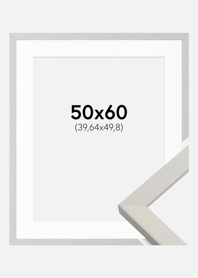 Okvir Fiorito Bijelo 50x60 cm - Paspartu Bijelo 16x20 inches