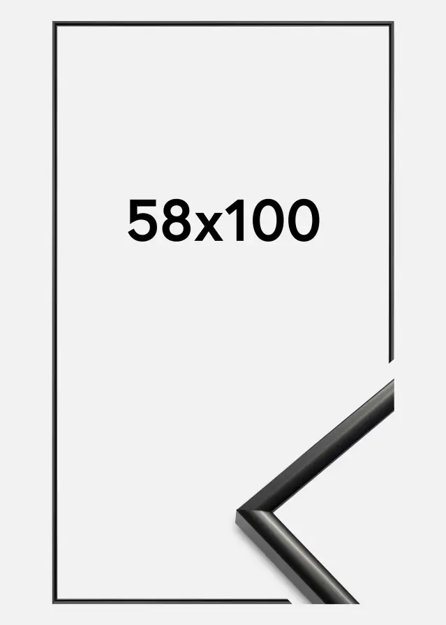 Okvir New Lifestyle Akrilno staklo Crno 58x100 cm