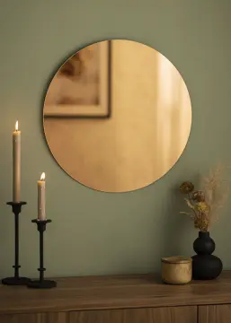 KAILA Okruglo Ogledalo Rose Gold 50 cm Ø