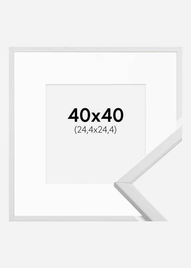 Okvir Galant Bijelo 40x40 cm - Paspartu Bijelo 10x10 inches