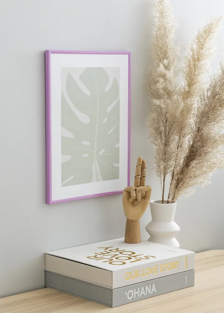 Okvir New Lifestyle Svijetlo ljubičasta 50x70 cm - Paspartu Bijelo 40x60 cm