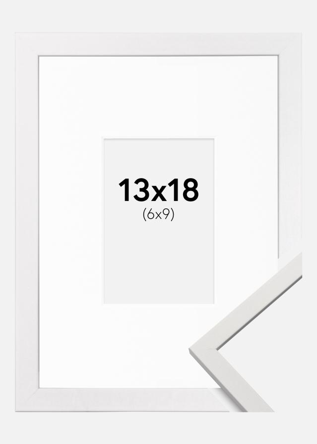 Okvir Edsbyn Bijelo 13x18 cm - Paspartu Bijelo 7x10 cm