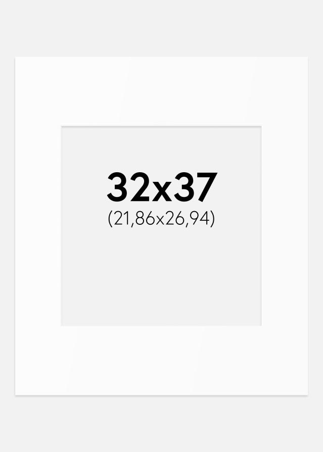 Paspartu Bijeli Standard (Bijela Jezgra) 32x37 cm (21,86x26,94)