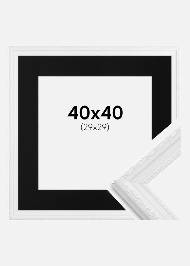 Okvir Abisko Bijelo 40x40 cm - Paspartu Crno 30x30 cm
