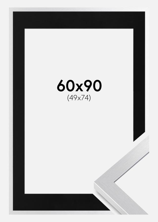 Okvir Selection Srebro 60x90 cm - Paspartu Crno 50x75 cm