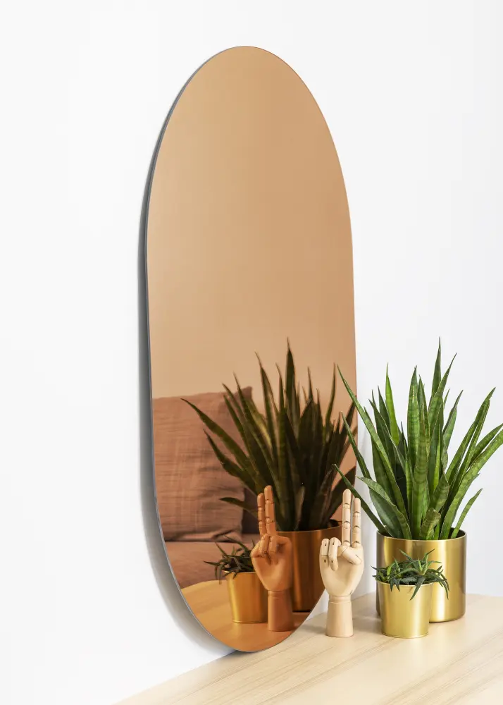 KAILA Ogledalo Ovalan Rose Gold 70x100 cm