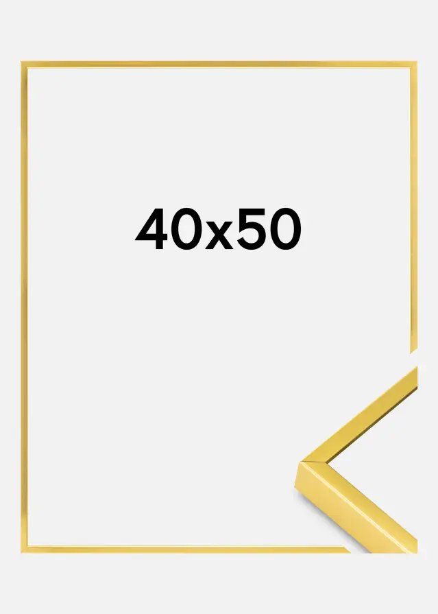 Aluminijski okvir Akrilno staklo Zlato 40x50 cm