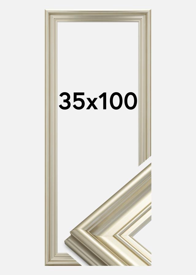 Okvir Mora Premium Srebro 35x100 cm