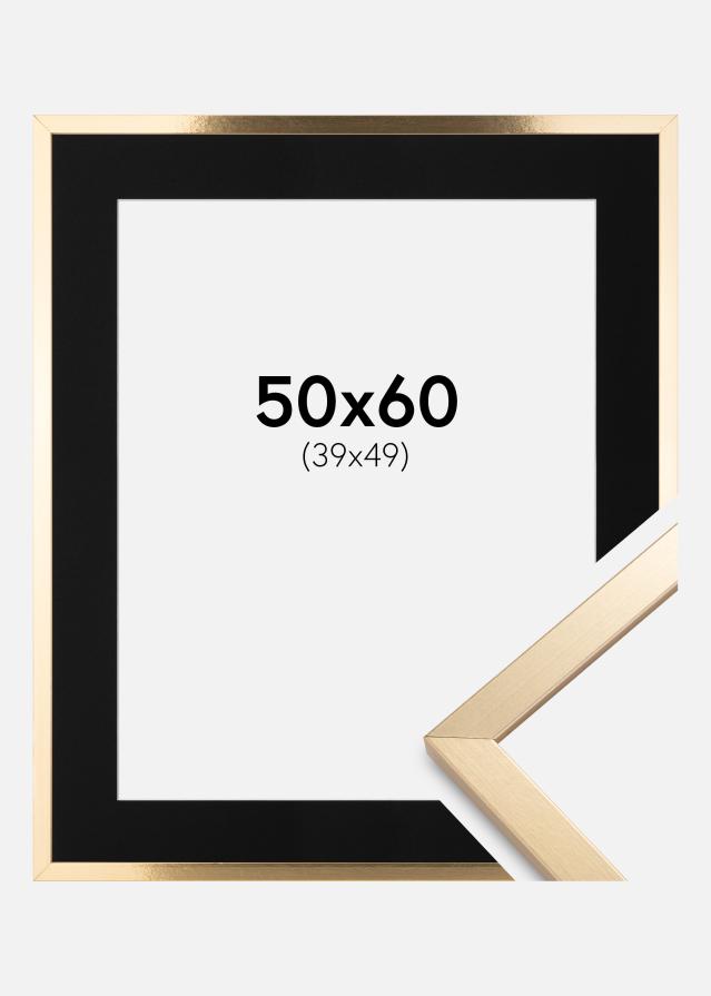 Okvir Trendy Zlato 50x60 cm - Paspartu Crno 40x50 cm