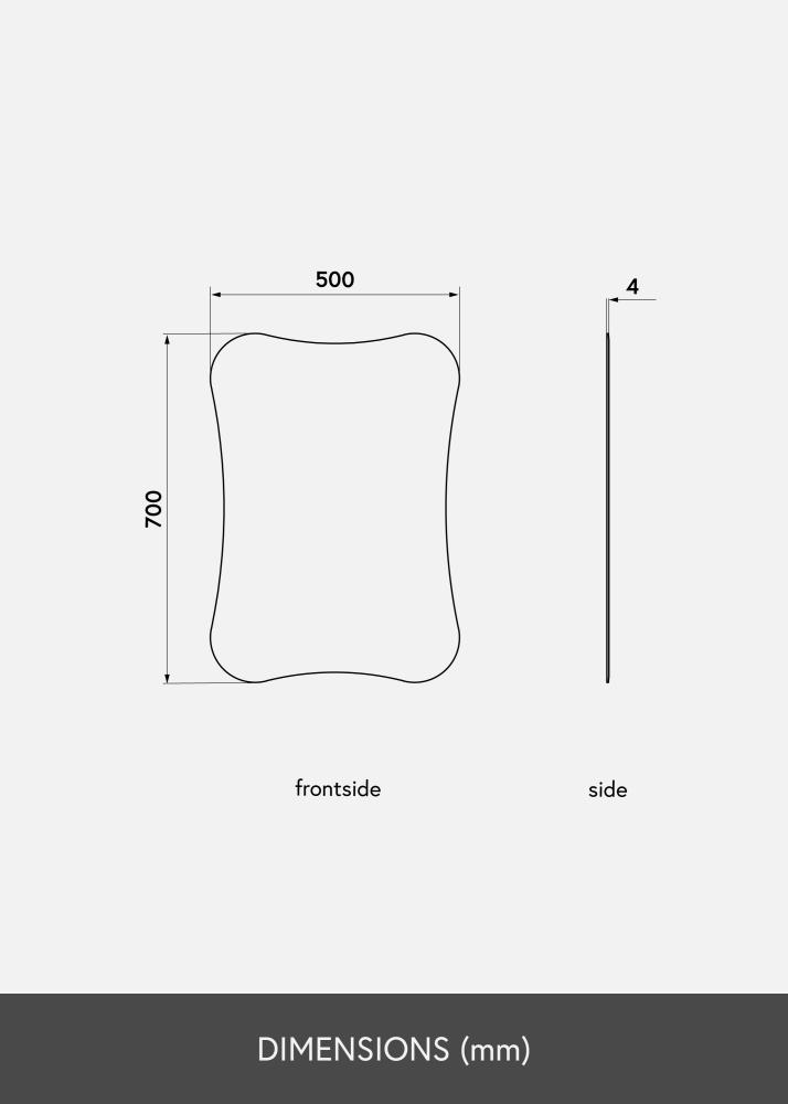 KAILA Ogledalo Concave 50x70 cm
