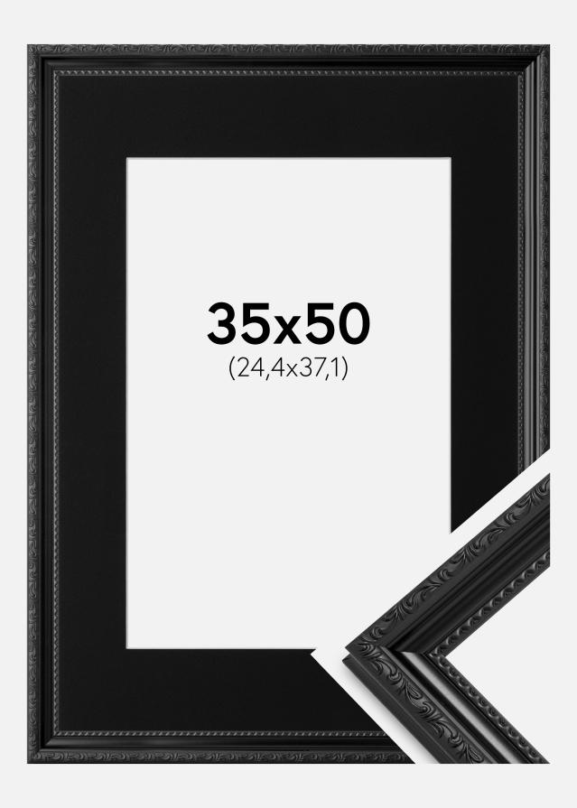 Okvir Abisko Crno 35x50 cm - Paspartu Crno 10x15 inches