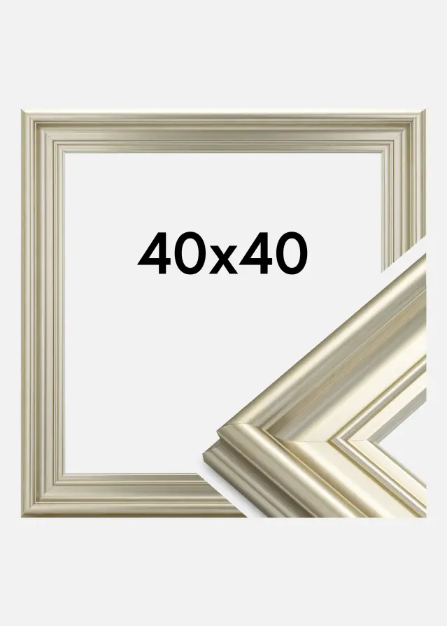 Okvir Mora Premium Srebro 40x40 cm