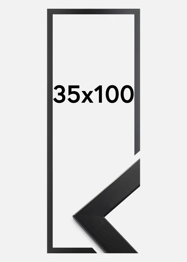 Okvir Trendline Akrilno staklo Crno 35x100 cm