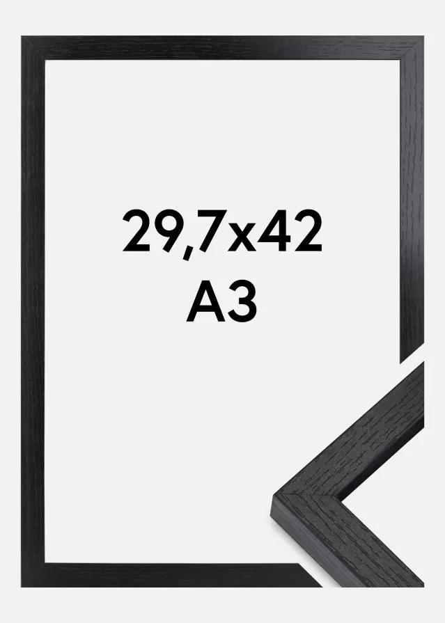 BGA Box okvir Akrilno staklo Crno 29,7x42 cm (A3)