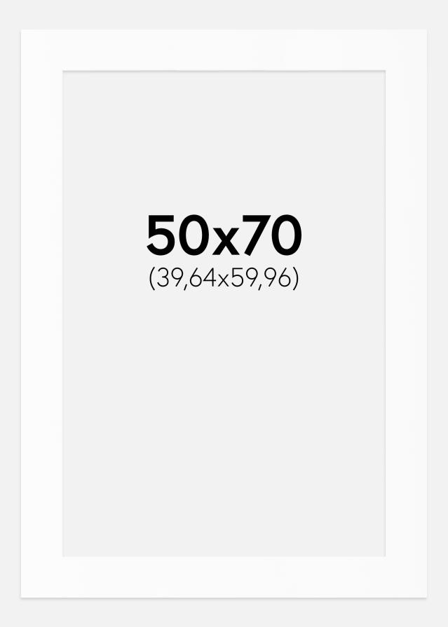 Paspartu Canson Bijelo Bijeli unutarnji rub 50x70 cm (39,64x59,96)