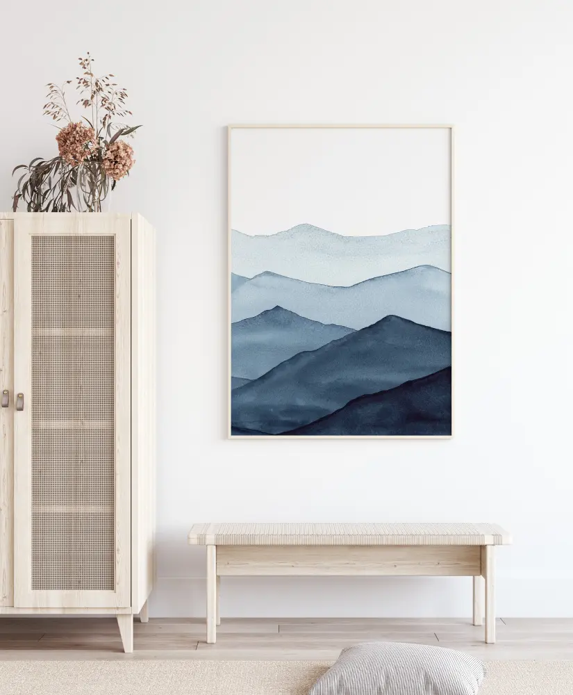 Abstract Blue Plakat