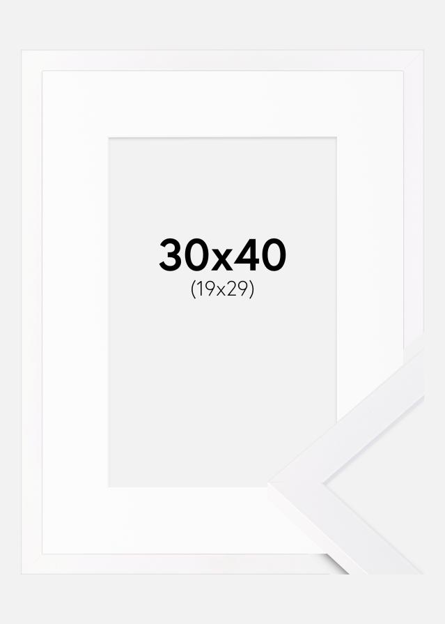 Okvir Selection Bijelo 30x40 cm - Paspartu Bijelo 20x30 cm