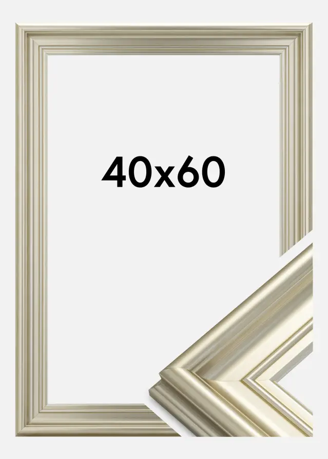 Okvir Mora Premium Srebro 40x60 cm