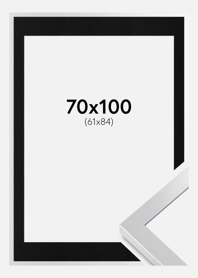 Okvir Selection Srebro 70x100 cm - Paspartu Crno 62x85 cm