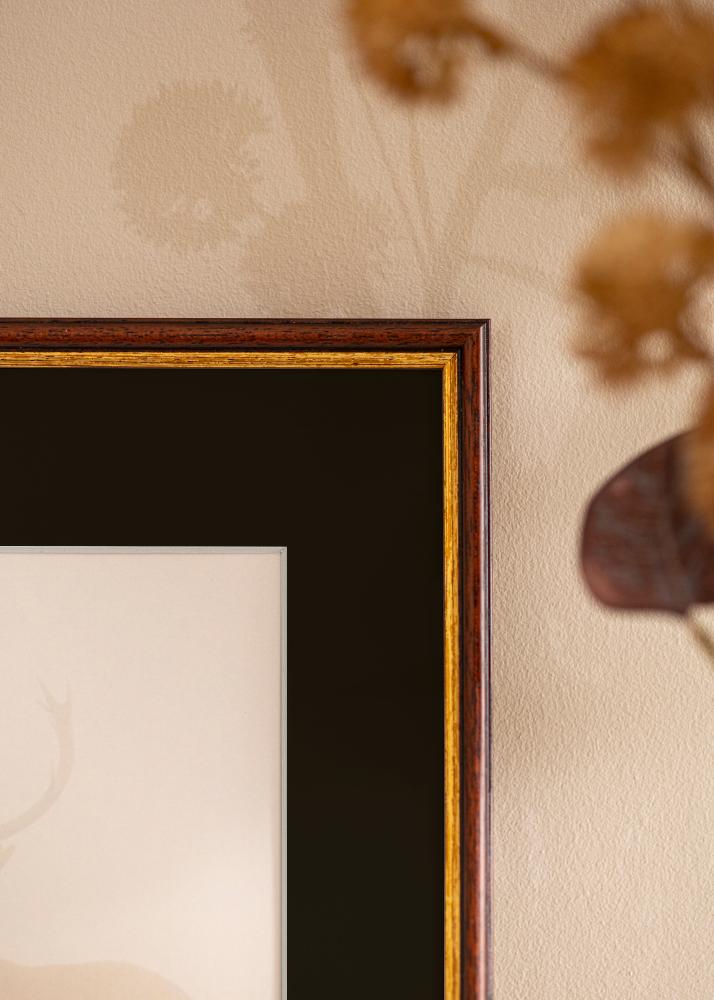 Okvir Horndal Smeđa 50x60 cm - Paspartu Crno 14x18 inches