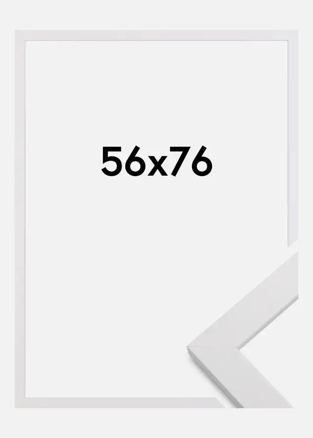 Okvir White Wood Akrilno staklo 56x76 cm