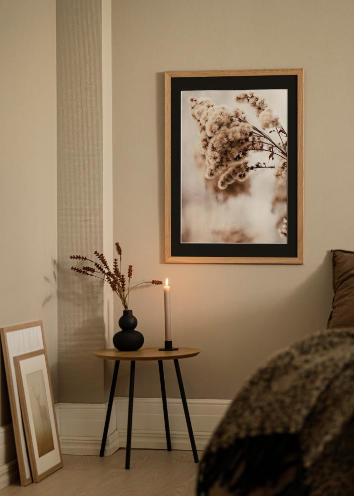 Okvir Trendline Hrast 40x50 cm - Paspartu Crno 27x35 cm