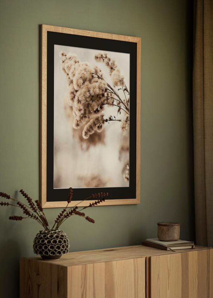 Okvir Trendline Hrast 40x50 cm - Paspartu Crno 27x35 cm