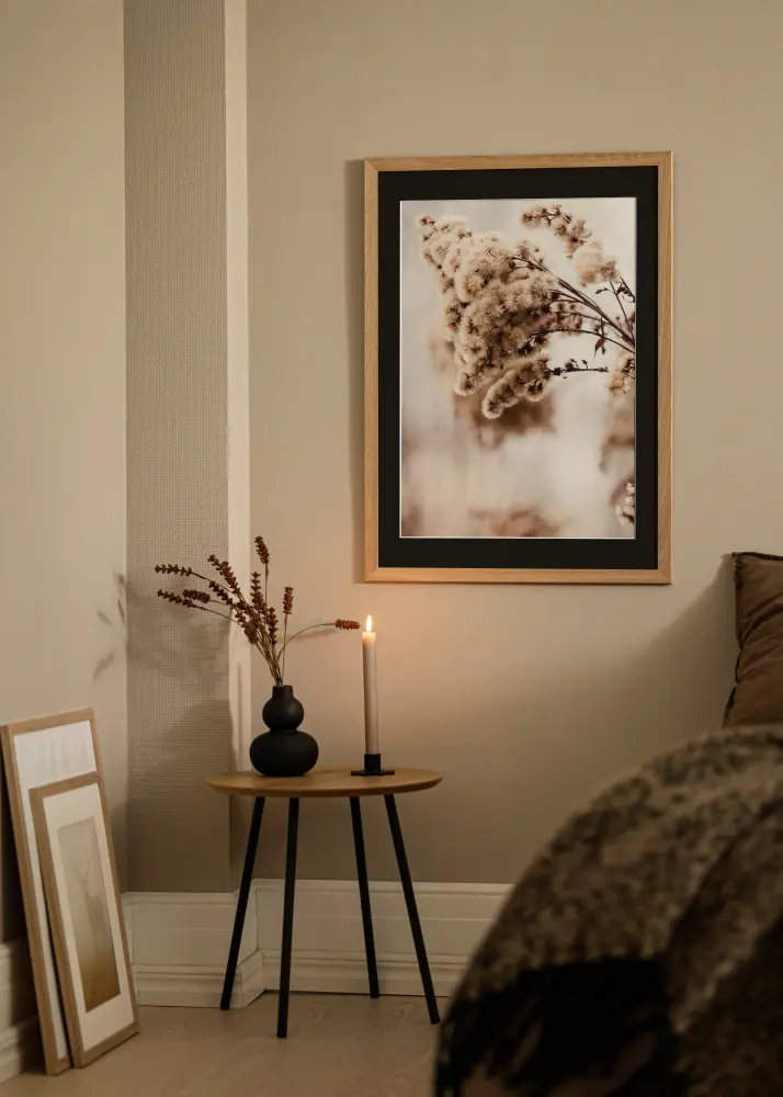 Okvir Trendline Hrast 50x80 cm - Paspartu Crno 41x70 cm
