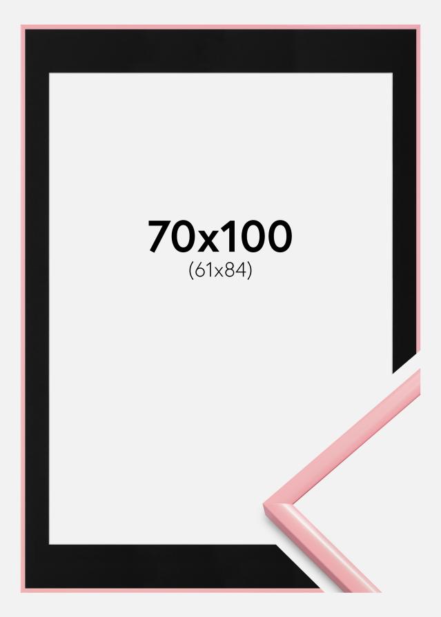Okvir New Lifestyle Ružičasta 70x100 cm - Paspartu Crno 62x85 cm